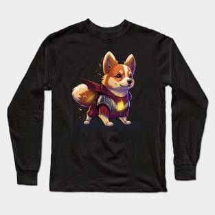 Cute superhero corgi Long Sleeve T-Shirt